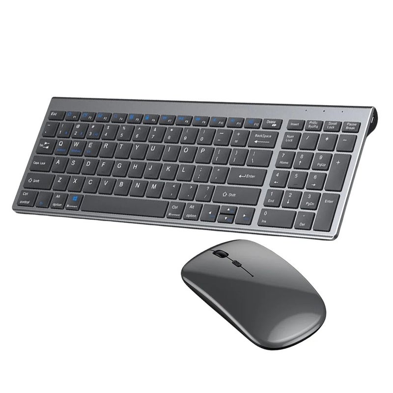 Bluejw Portable Slim Rechargeable 2.4GHz Wireless Keyboard and Mouse Combo for Office, Home, Travel & Light Gaming - Image 2